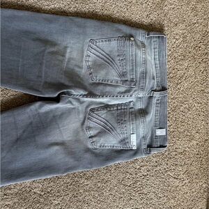 7 For All Mankind Gray Flare & Wide Leg Jeans